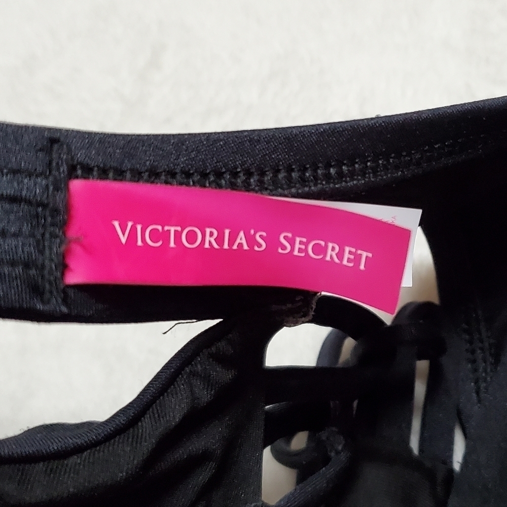 Victoria's Secret Longline Bombshell Miraculous Push-Up The Teeny Bikini Set 32D - Picture 14 of 16